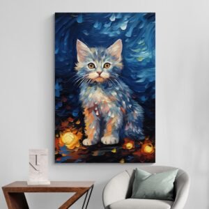 Tableau Chaton Maine Coon